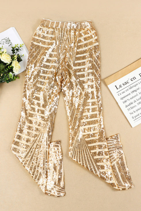 Sequin Wide Leg Pants